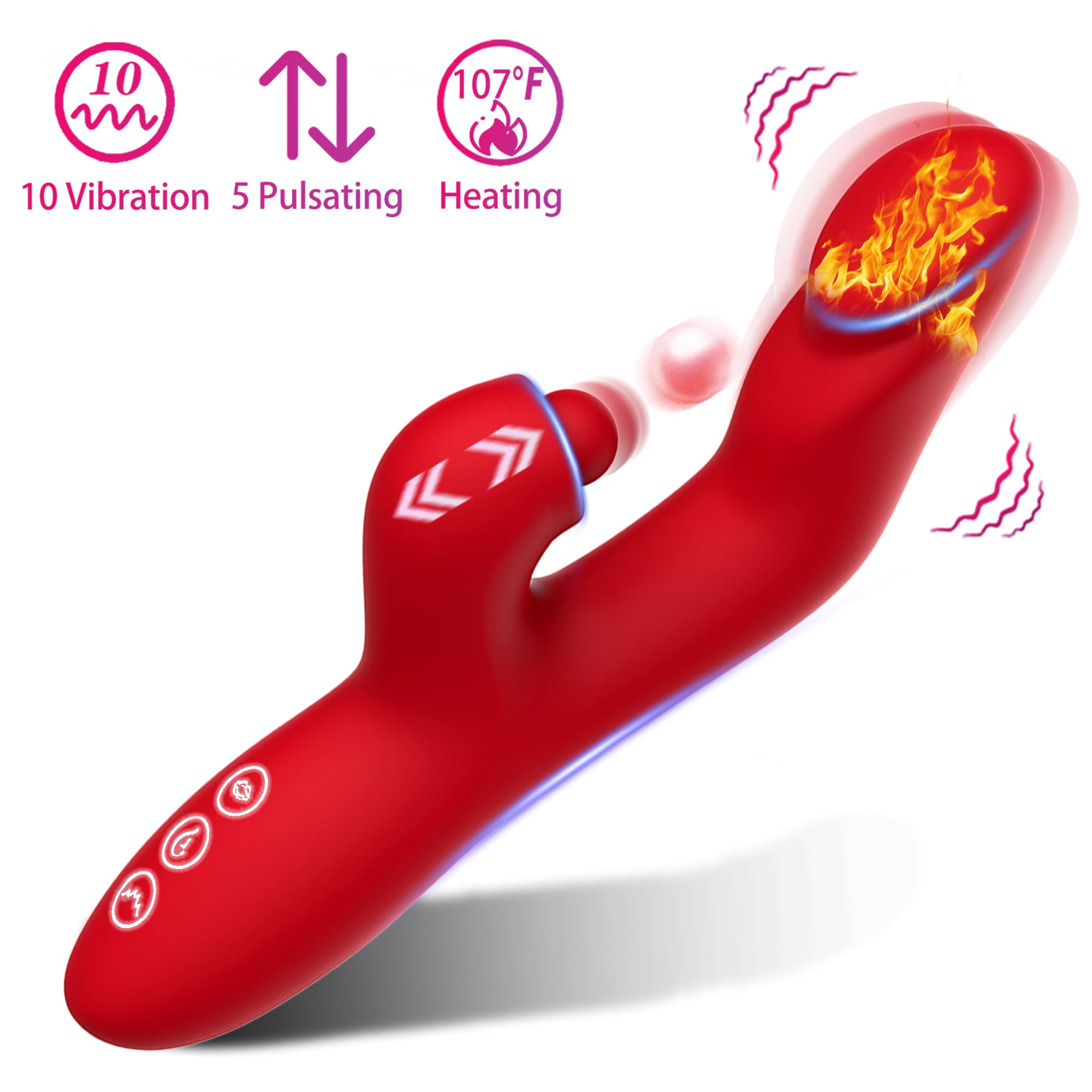 Esvow Sex Toys Thrusting Rabbit Vibrator For Women G Spot Tapping Adult Toy With 10 Vibration