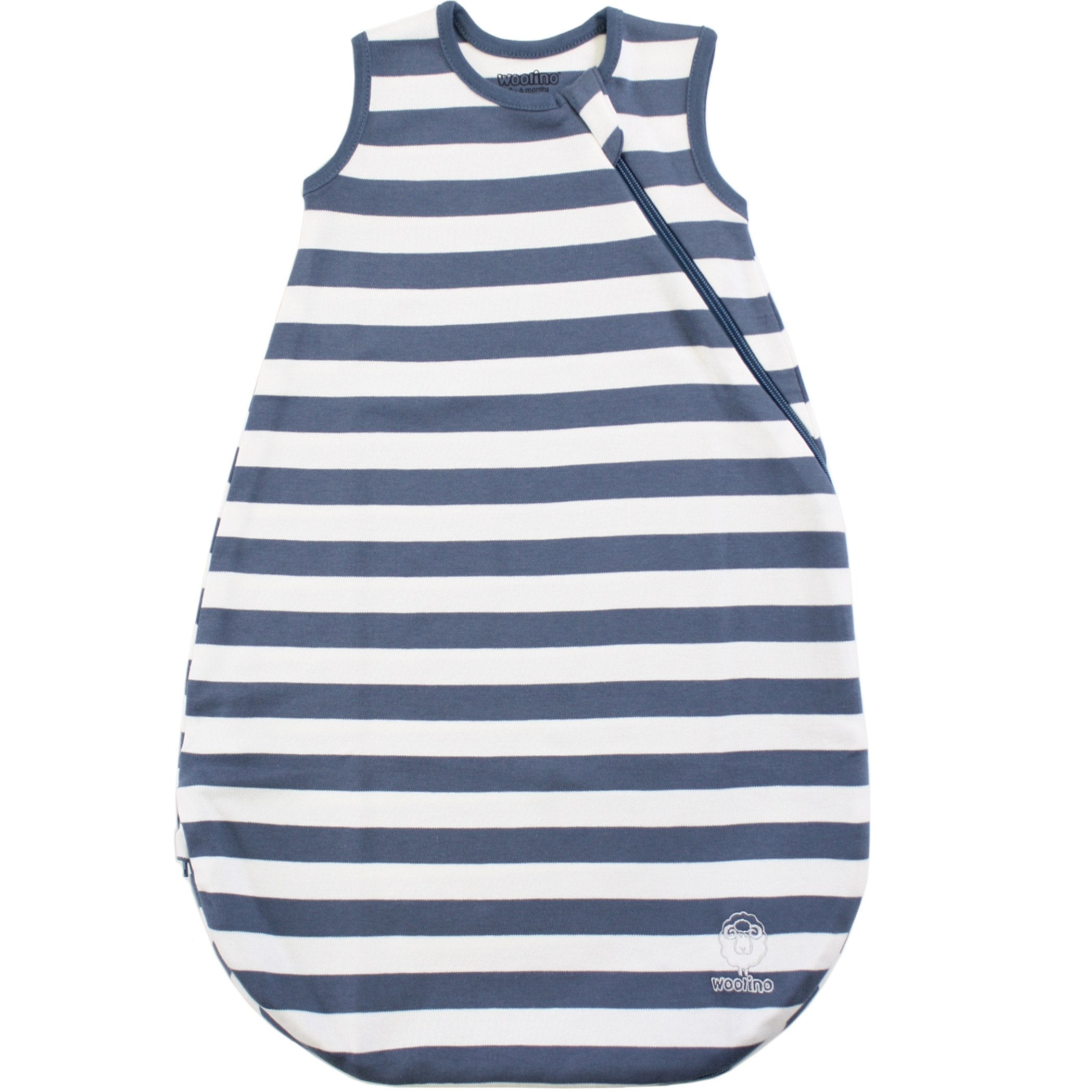 Organic Cotton Baby Sleep Bag or Sack, Navy 06 Months