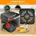 thumbnail image 3 of GWY Air Fryer Grill Plate for Ninja AF141, 8.5"×8.5", Black, 1 Pack, Dishwasher Safe, 3 of 7
