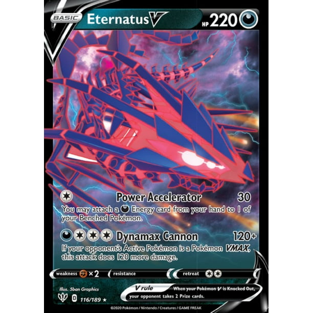 Pokemon Darkness Ablaze Eternatus V #116 - Walmart.com - Walmart.com