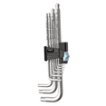 thumbnail image 7 of Wera - 5022720001 Stainless 3950 PKL/9 Ball-point Metric Hex-Plus Ergonomic L-Key Set with Two-Component Storage Clip, 9-Piece, 7 of 7