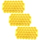 thumbnail image 2 of Recipiente hexagonal SiliBlockYellow 3Pzas Amarillo Silicón 37Cavidades Grado Alimenticio Flexible., 2 of 2
