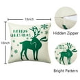 thumbnail image 3 of Christmas Throw Pillow Cover, 4 Pcs Throw Pillow Case Cotton Linen Vintage Cushion Cover, 3 of 9