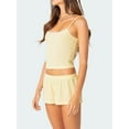 thumbnail image 5 of Biezeib Women’s Casual 2 Piece Outfits Sleeveless Lace Trim Crop Cami Tops + Shorts Set Loungewear, 5 of 6