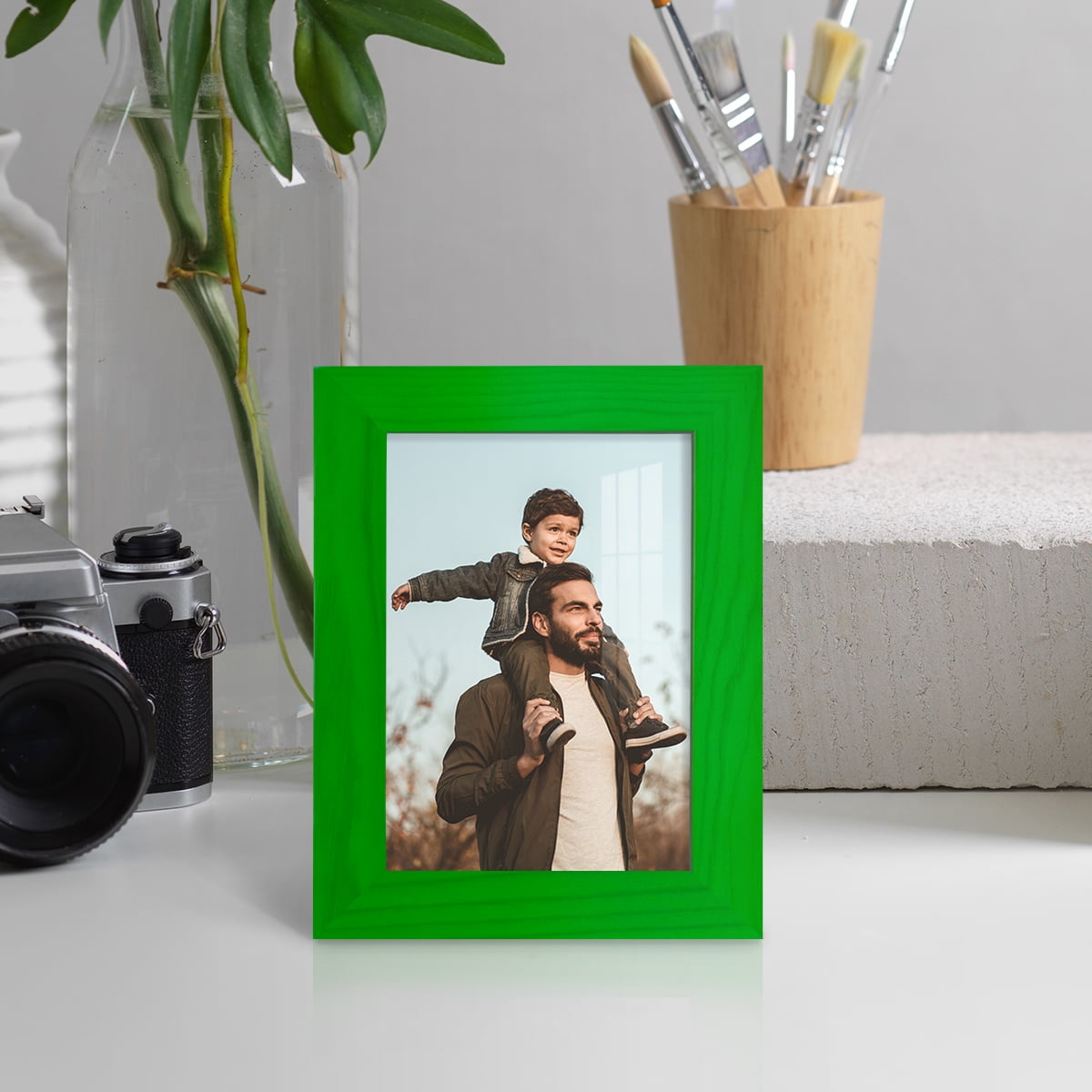 3.5x5 Wood Grain Picture Frame - Rainforest