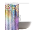 thumbnail image 2 of ARTJIA Watercolor Floral Shower Curtain, Ivies and Vines Flowers Polyester Fabric Shower Curtain Bathroom Sets with Hooks 66x72 Inches, 2 of 3