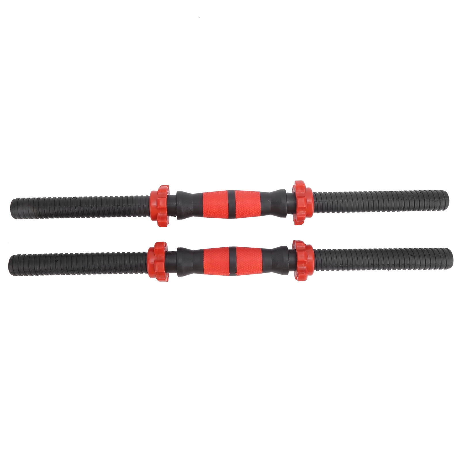 Tebru 50cm Dumbbell Bars Weight Lifting Dumbbell Handles W/ 4Pcs Nuts Fitness Gears