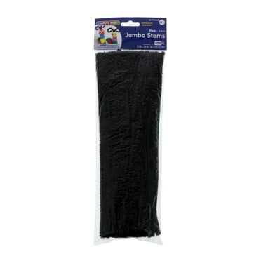 Creativity Street Chenille Stems, Jumbo, Black 100/Pkg.