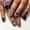 B, variant on 24Pcs Medium Almond Press On Nails, American Flag Stripe Mixed Full Cover Acrylic Fake Nails Reusable Glue On False Nail Tips for 4th of July Patriotic Holiday Casual Women Nail Art Decoration