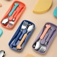 thumbnail image 5 of Toddler Utensils Kids Spoon and Fork Set，Cute Giraffe Child Flatware, 5 of 5