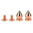 thumbnail image 2 of Metal Rivet Spikes Screw Back, Spiked Cone Spike Stud Rose Gold  For Bags 8x13.5mm, 2 of 8