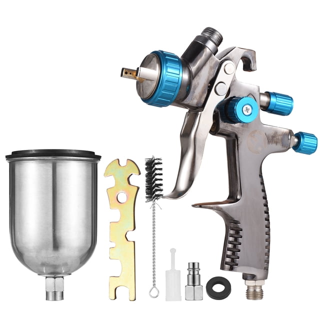 LVLP Gravity Feed Air Spray Paint Spraying Kit 1.4mm Nozzle 600ml Fluid Cup Air Paint Sprayer for Painting Car Furniture Wall