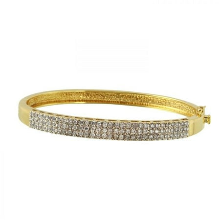 Ladies 1.5 Carat Diamond 14K Yellow Gold Bracelet