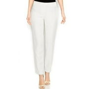 New 6946-2 Anne Klein Slim-leg Ankle Pants, White 12 $89.00