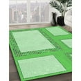 thumbnail image 3 of Ahgly Company Machine Washable Indoor Square Transitional Jade Green Area Rugs, 7' Square, 3 of 7