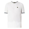 thumbnail image 5 of Fila Musso Knitted Textured T-Shirt, White, 5 of 5