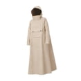 thumbnail image 4 of Poncho Impermeable Largo Y Reutilizable con Capucha para Hombre Y Mujer, Abrigo Oxford Impermeable, Protección Total, Adecuado para Viajes, Senderismo Caqui XL, 4 of 8