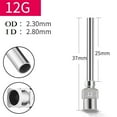 thumbnail image 1 of BTOER 1 Pce Aiguille de Machine Distributrice 25 mm Aiguille de Machine Distributrice en Acier Inoxydable Aiguille d'Injection de Colle Industrielle 8 g-30 g Fluides, 1 of 8