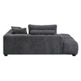 thumbnail image 5 of Miekor Furniture Chosen Gray Chenille Sectional Sofa with Toss Pillows with 2 Chaises w/ Ottoman MK6121, 5 of 12