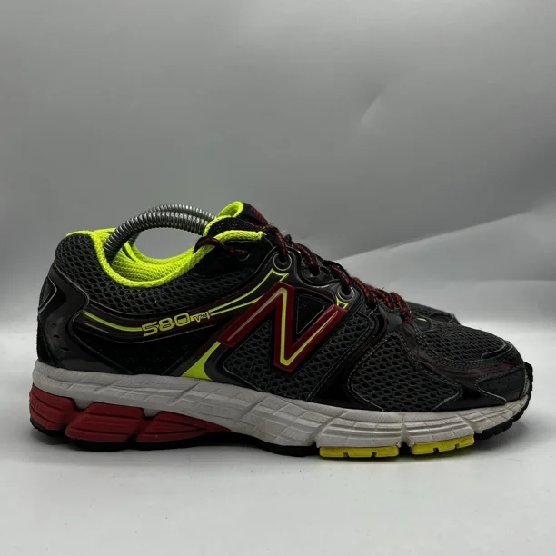 Rare New Balance Shoes 580 V4 Mens Size 8 Neon Volt Red Running Sneakers Shoes
