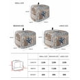 thumbnail image 2 of Texas Star Rustic Toaster Cover 4 Slice, Large Kitchen Appliance Covers, Country Blue Berry Brown Wooden Plank Toaster Oven Cover with Loop, Bread Machine Cover Polyester Dust Cover Protection, 2 of 4