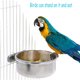 thumbnail image 2 of Paquete de 2 vasos para comedero de pájaros, soporte para abrazadera para cuenco de comida para loros, taza para gallinero, cuenco de agua para jaula de pájaros para periquitos grises africanos,, 2 of 5