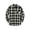Black Cream Plaid, variant on Men's Big & Tall Stretch Flannel Shirt