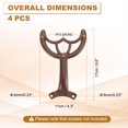 thumbnail image 2 of Uxcell 4 Pcs 52" Brazo de Reemplazo para Ventiladores de Techo, Kit de Montaje, Café, 2 of 7