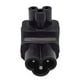 thumbnail image 1 of Enchufe de conversión de energía Durable IEC320 C6 a C5 reemplaza IEC C6 3 pines macho a C5 adaptador de accesorios hembra de 3 orificios, 1 of 9