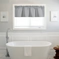 thumbnail image 4 of XWZO Farmhouse Grey Valance Curtain for Kitchen, Room Darkening Rod Pocket Short Curtains for Bathroom, Window Toppers Cafe Curtain 1 Panel, W42 x L18, Silver Grey, 4 of 11