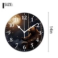 thumbnail image 2 of 14 Inch Wall Clock Battery Operated Silent Clock Decorative for Office, Kitchen, Outdoor, Living Room，The Moon Bear Elegant Design, 2 of 4