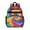 Colorful Rainbow Tie-1, variant on Blue Tie Dye Mandala Pattern Backpack for School,Cute School Bag,Schoolbag with Adjustable Shoulder Straps & Padded Back,15.25"x11.5"x5.25"