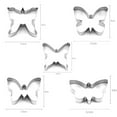 thumbnail image 3 of VerPetridure Butterfly 3D Cookie Mold 5-piece Cake Mold DIY Baking Tool Cookie Cutter, 3 of 9