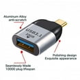 thumbnail image 3 of FVH USB 3.1 Type C Male Host to USB3.0 Type A Female OTG Data 10Gbps Adapter for Laptop Phone, 3 of 7