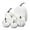 White, variant on Dserhfy 7Pcs/Bag Pumpkin Shape Statue Decor Vivid Bright-colored Polystyrene Foam Creative Statue Display for Home