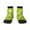 3 Black, variant on Green Apple Pattern Quarter Crew Socks,Toe Seamed Ankle Socks,Cotton Cushioned Breathable Athletic Crew Sports Socks