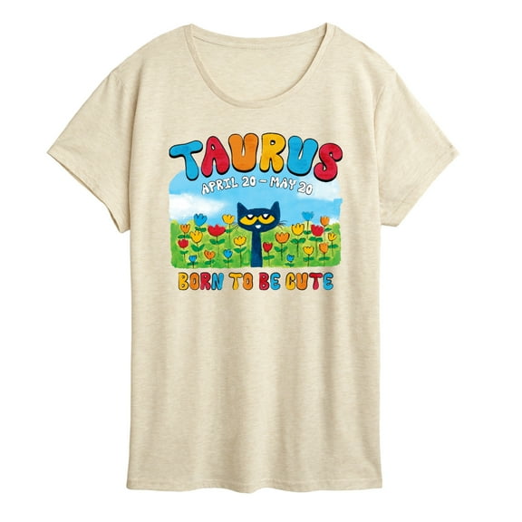 Pete The Cat - Pete The Cat Taurus  - Women's Short Sleeve Graphic T-Shirt