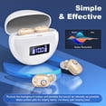 thumbnail image 4 of SUWU Hearing Aids, Digital Rechargeable Hearing Aids for Seniors with Noise Cancelling, Hearing Assist Device for Hearing Loss, Mini CIC In Ear Hearing Amplifiers with Display Charging Case, 4 of 6