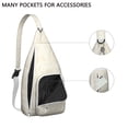 thumbnail image 2 of Spiritual Goth Sling Backpack - Moon Phase & Sun Print Crossbody Bag, Fashionable Aesthetic Design, 2 of 4
