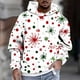 thumbnail image 1 of Sudadera con capucha para hombre, estilo casual, con cuello redondo, estampado, manga larga, blusa de poliéster, 1 of 5