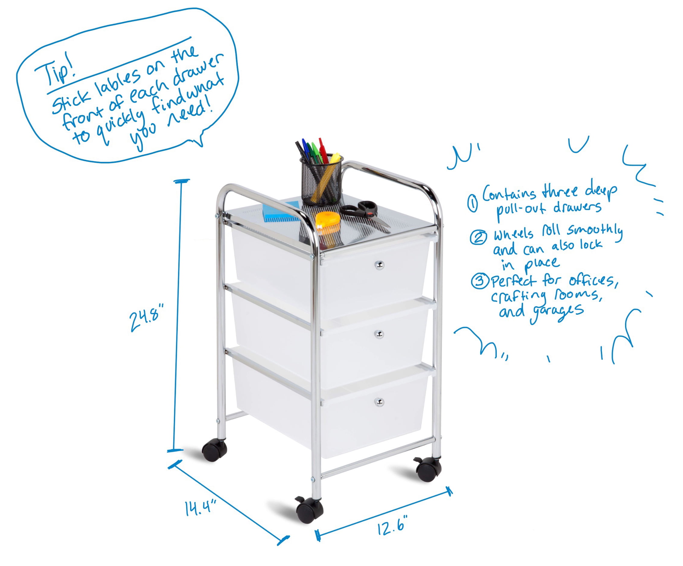 Plastic Lock File Cabinet 7 Layer Drawer Type File Cabinet Office Data Storage Box 5 Filing