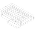 thumbnail image 7 of SYNGAR Gray Wood Storage Bed Twin Bed Frame, Twin Size Platform Bed with Solid Slats and Drawers, No Box Spring Needed, 7 of 7