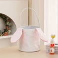 thumbnail image 4 of Easter Basket for Adults with Rabbit Design Decorative Easter Egg Hunt Storage Bucket 10 in, 4 of 4