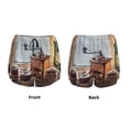 thumbnail image 4 of Disketp Oil Lamp Coffee Beans Print Women's Shorts Workout Shorts for Athletic Gym Running Shorts with Phone Pockets Medium, 4 of 8