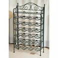 thumbnail image 4 of International Caravan Iron 24-bottle Folding Wine Rack with Shelf, 4 of 5