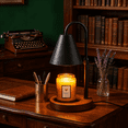 thumbnail image 2 of Adjustable Height Black Candle Warmer Lamp for Jar Candles, with Timer, Dimmer & 2 Bulbs, 2 of 7