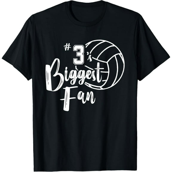 Three 3's Biggest Fan Shirt Volleyball Mom Volleyball Dad