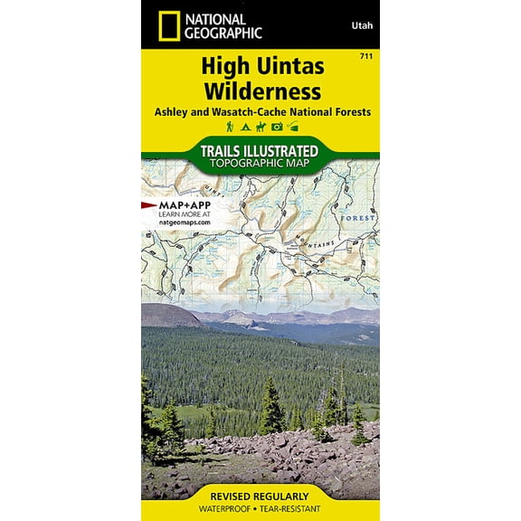 National Geographic Trails Illustrated M High Uintas Wilderness Map [Ashley and Wasatch-Cache National Forests], Book 711, (Paperback)