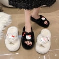thumbnail image 3 of Zapatillas de felpa de dibujos animados de Anime Sanrio Hello Kitty, zapatos peludos de suela gruesa, lindos y cómodos, Otoño e Invierno, 3 of 3