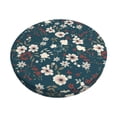 thumbnail image 2 of Lsque Vintage Floral Round Bar chair cushion covers Velvet Fabric Premium Comfort Protects from Scratches and Stains for 14-17 Inch Chair- 13 inch, 2 of 7